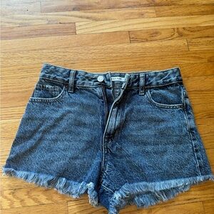 PacSun Dark Blue High Rise Jean Shorts